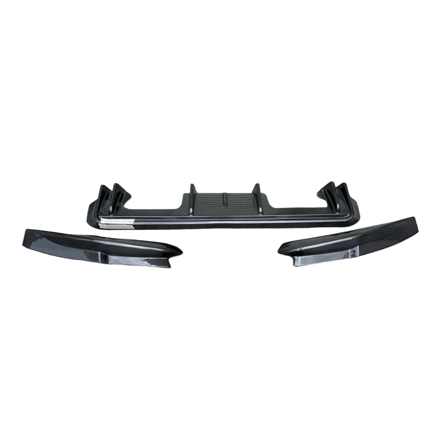 Carbon Fiber 3D Style Rear Diffuser Corner Extensions for BMW G80 M3 G82 M4
