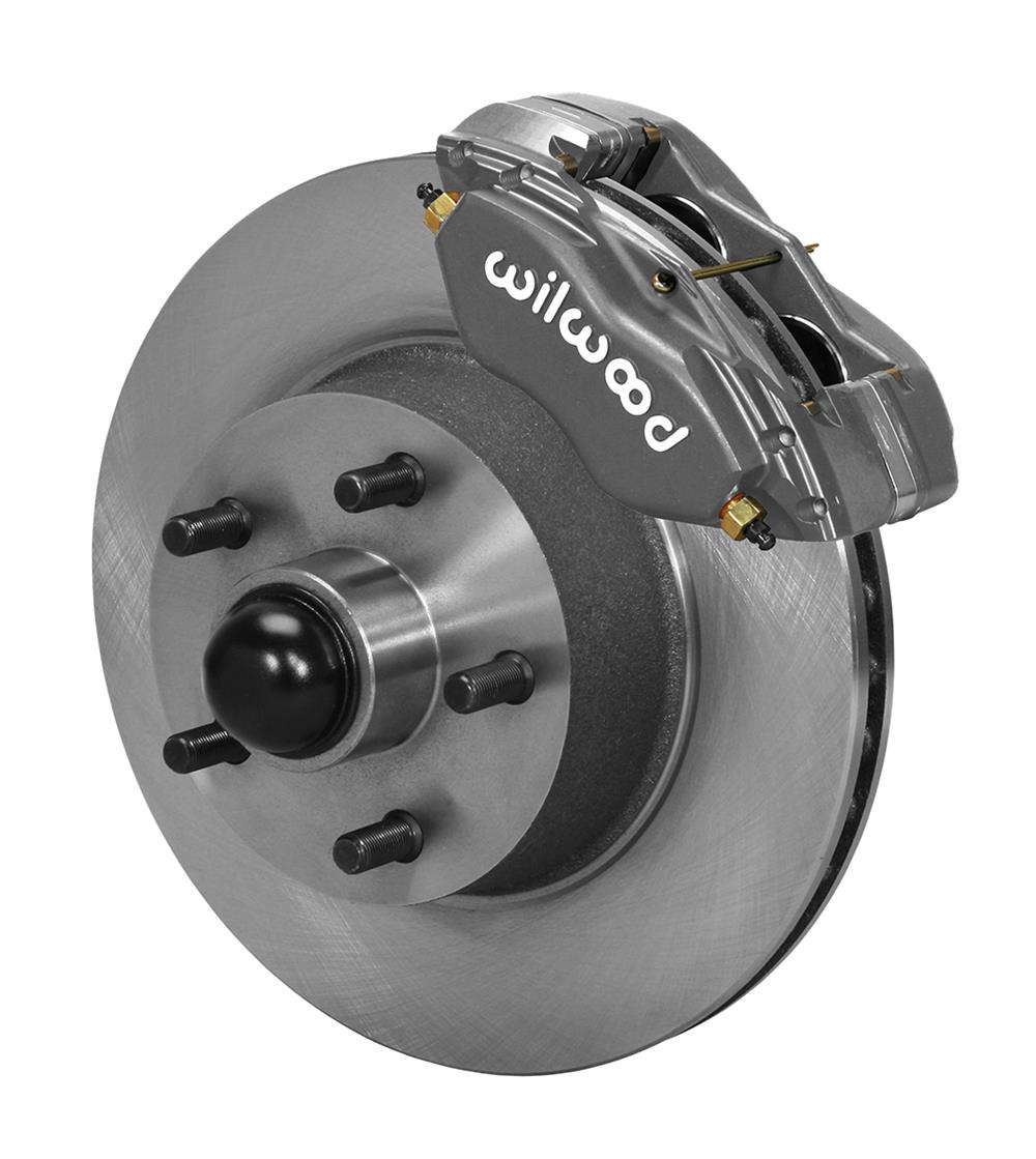 Wilwood Forged Dynalite-M Front Kit 11.30in 1 PC Rotor&Hub 1965-1969 Mustang Disc & Drum Spindle - My Store