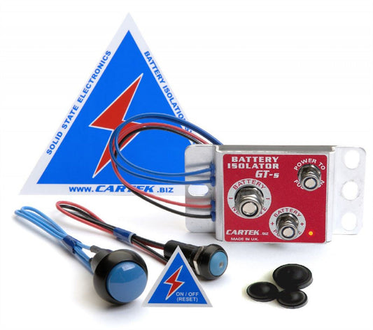 Cartek GT Battery Isolator Kit with Blue Buttons - Mammoth Racing -