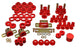 Energy Suspension 80-86 Jeep CJ7 Red Hyper-Flex Master Bushing Set - Mammoth Racing -