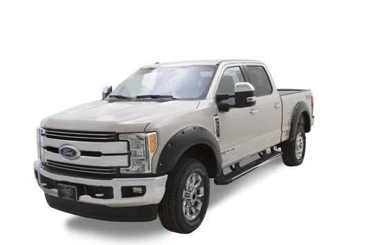 Bushwacker 17-18 Ford F-250 Super Duty Pocket Style Flares 4pc - Black - Mammoth Racing -