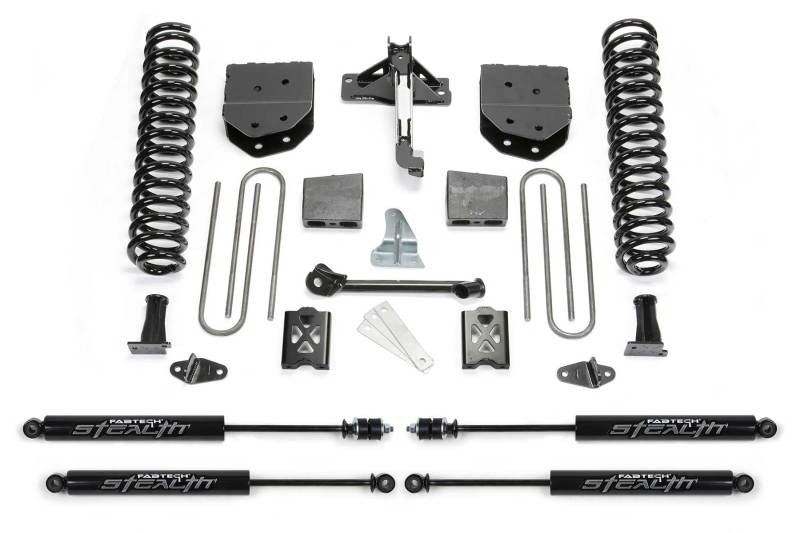 Fabtech 05-07 Ford F250 4WD w/Factory Overload 6in Basic Sys w/Stealth - Mammoth Racing -