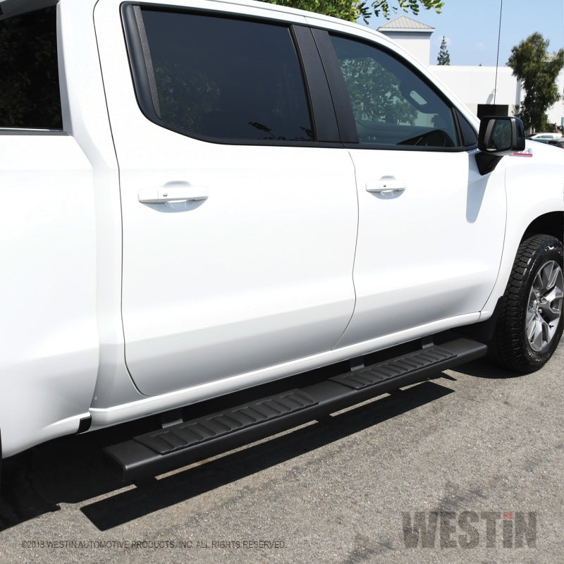 Westin 2019 Chevrolet Silverado/Sierra 1500 Crew Cab R7 Nerf Step Bars - Black - Mammoth Racing -