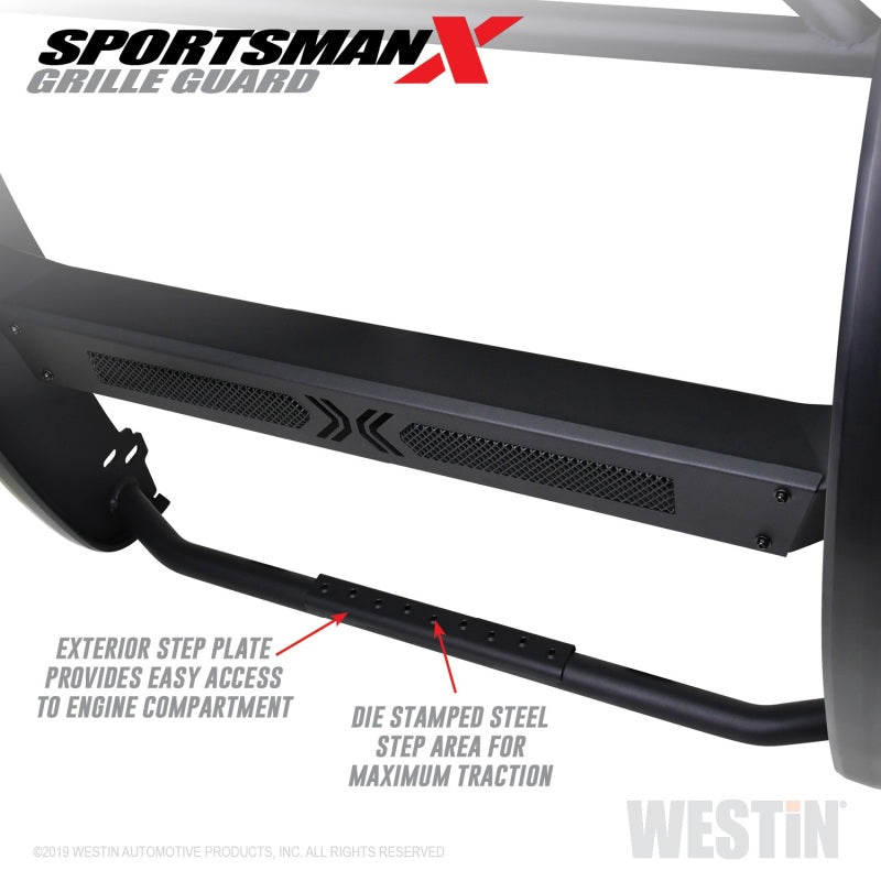 Westin 15-20 Ford F150 Sportsman X Grille Guard - Textured Black - Mammoth Racing -