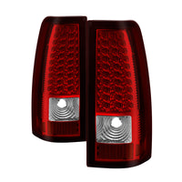 Xtune Chevy Silverado 1500/2500/3500 99-02 LED Tail Lights Red Clear ALT-ON-CS99-LED-RC - Mammoth Racing -