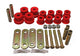 Energy Suspension Gm Heavy Duty Shackle Set - Red - Mammoth Racing -