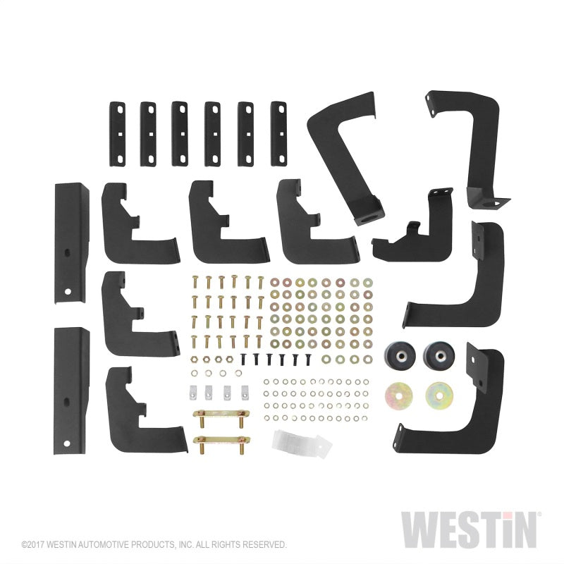 Westin 17-22 Ford F-250/350 Crew Cab 6.75ft Bed HDX Drop W2W Nerf Step Bars - Tex. Blk - Mammoth Racing -