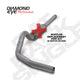 Diamond Eye KIT 4in CB MFLR RPLCMENT PIPE SGL AL: 94-97 FORD 7.3L F250/F350 PWRSTROKE - Mammoth Racing -