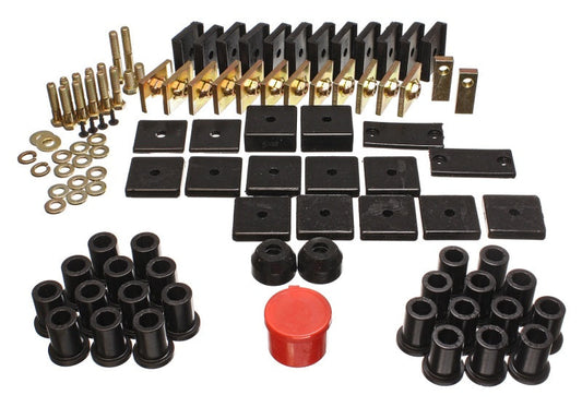 Energy Suspension 64-78 Toyota FJ40 Land Cruiser Black Hyper-Flex Master Bushing Set - My Store