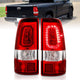 ANZO 2003-2006 Chevy Silverado 1500 LED Taillights Plank Style Chrome With Red/Clear Lens - My Store