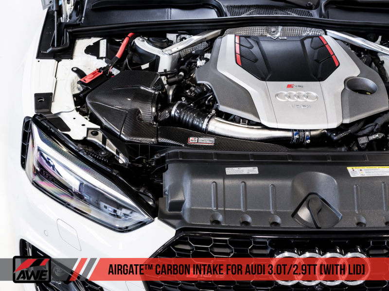AWE Tuning Audi B9/B9.5 S4/S5/RS5 3.0T Carbon Fiber AirGate Intake w/ Lid - Mammoth Racing -