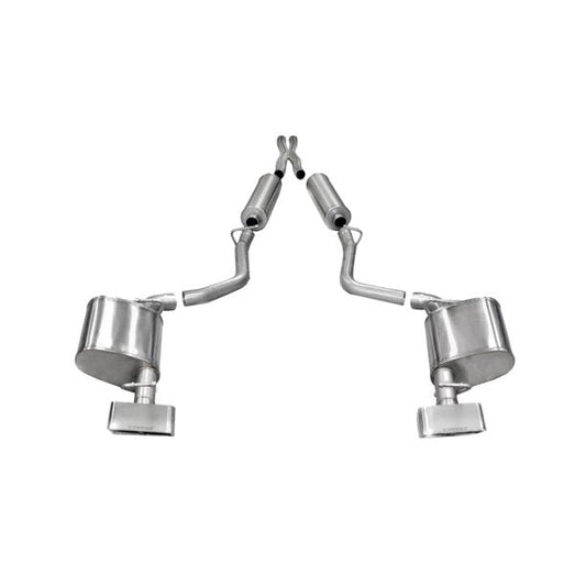 Corsa 11-13 Dodge Challenger R/T 5.7L V8 Polished Xtreme Cat-Back Exhaust - Mammoth Racing -