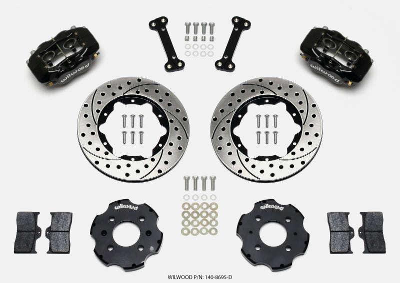 Wilwood Forged Dynalite Front Hat Kit 11.00in Drilled Integra/Civic w/Fac.240mm Rtr - My Store
