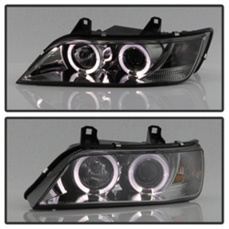 Spyder BMW Z3 96-02 Projector Headlights LED Halo Smoke High H1 Low H1 PRO-YD-BMWZ396-HL-SM - Mammoth Racing -