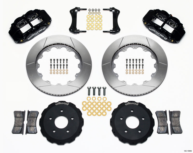 Wilwood Narrow Superlite 6R Front Hat Kit 14.00in Backdraft Cobra (bmw E36 Based) - Mammoth Racing -