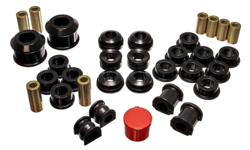Energy Suspension 02-04 Acura RSX (includes Type S) Black Hyper-Flex Master Bushing Set - My Store