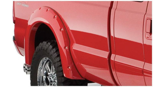 Bushwacker 99-10 Ford F-250 Super Duty Styleside Pocket Style Flares 2pc - Black - Mammoth Racing -