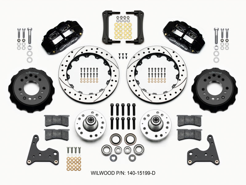 Wilwood Narrow Superlite 6R Front Hub Kit 12.88in Drilled 65-72 CDP C Body -Drum - My Store