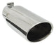 Gibson Round Dual Wall Oval Slash-Cut Tip - 3.5in OD/2.375in Inlet/11in Length - Stainless - Mammoth Racing -