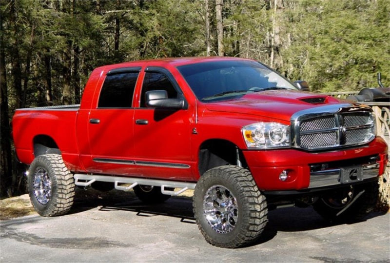 N-Fab Nerf Step 06-09 Dodge Ram 1500/2500/3500 Mega Cab 6.4ft Bed - Gloss Black - Bed Access - 3in - Mammoth Racing -
