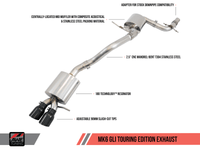 AWE Tuning Mk6 GLI 2.0T - Mk6 Jetta 1.8T Touring Edition Exhaust - Diamond Black Tips - My Store