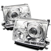 Spyder Toyota Tacoma 97-00 Projector Headlights LED Halo LED Chrome High H1 Low H1 PRO-YD-TT97-HL-C - Mammoth Racing -