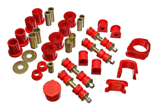Energy Suspension 97-01 Ford Escort/ZX2 Red Hyper-flex Master Bushing Set - My Store