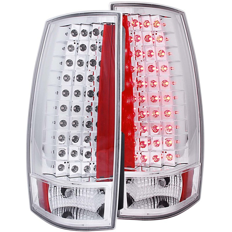 ANZO 2007-2014 Chevrolet Suburban LED Taillights Red/Clear G4 - Mammoth Racing -