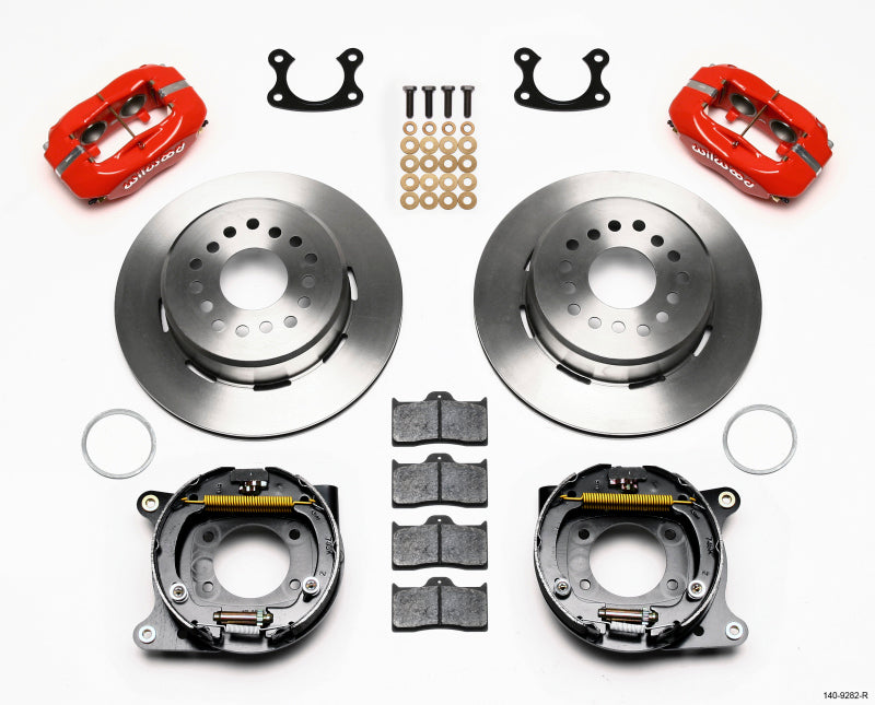 Wilwood Forged Dynalite P/S Park Brake Kit Red Small Ford 2.50in Offset - My Store