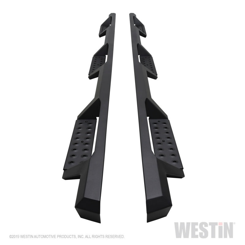 Westin/HDX 19-20 Ram 2500/3500 Crew Cab (8ft Bed) Drop Wheel to Wheel Nerf Step Bars - Txt Black - Mammoth Racing -