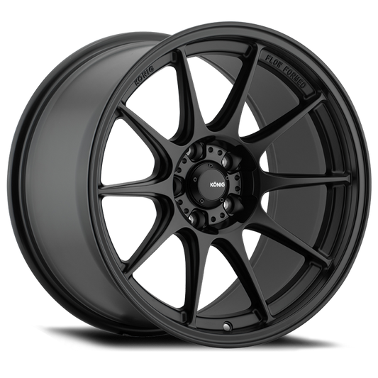 Konig Dekagram 18x8.5 5x108 Et43 Semi-Matte Black - Mammoth Racing -