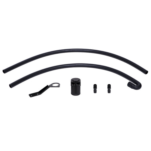 Mishimoto 07-10 BMW N54 Baffled Oil Catch Can Kit - Black (CCV Side) - Mammoth Racing -
