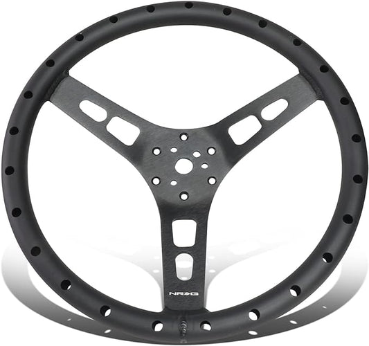 NRG Reinforced Steering Wheel 380mm Sport Full Aluminum Light Weight Welded Steering Wheel - My Store