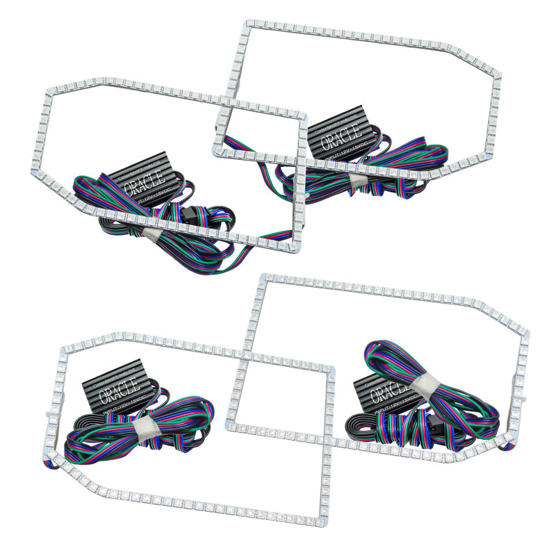 Oracle Chevy Silverado 14-15 Halo Kit Non-Projector Style - ColorSHIFT w/o Controller - Mammoth Racing -