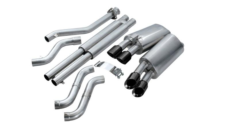 Corsa 92-95 Chevrolet Corvette C4 5.7L V8 LT1 Sport Cat-Back Exhaust w/ Twin 3.5in Black Tips - Mammoth Racing -