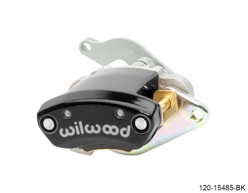 Wilwood Caliper - MC4 Mechanical Left Hand - Black 1.19in Piston 1.10in Rotor - Black - Mammoth Racing -