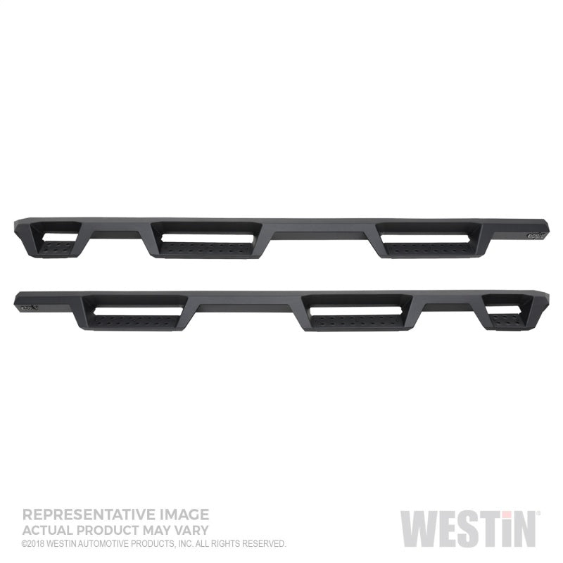 Westin 19-22 GMC Sierra 1500 CC 6.5ft Bed (Excl. 2019 Ltd/LD) HDX Drop W2W Nerf Step Bars - Tex. Blk - Mammoth Racing -