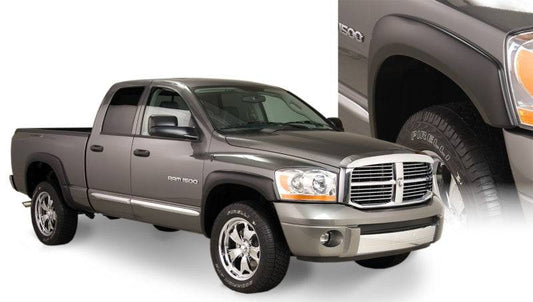 Bushwacker 06-08 Dodge Ram 1500 Fleetside OE Style Flares 4pc 75.9/76.3in Bed - Black - Mammoth Racing -
