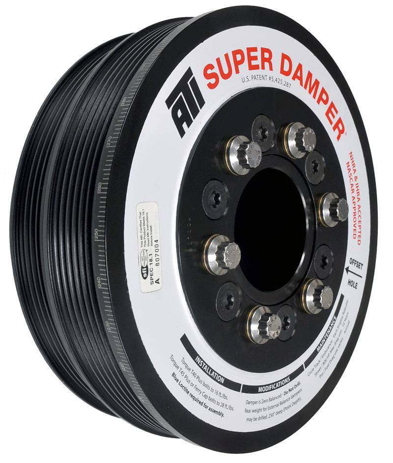 ATI Damper - 7.425in - Steel LW - 6/4 Grv - LS1/LS2 - F & V Body - 6 Bolt - 3 Ring - My Store