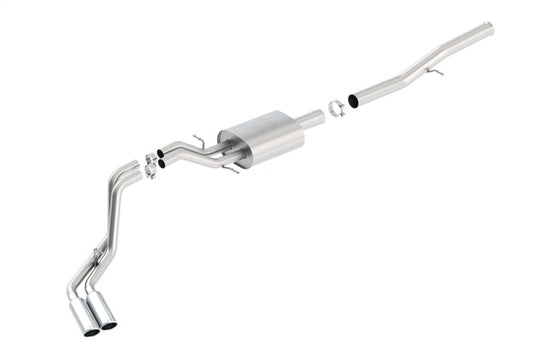 Borla 14 Silv/Sierra 1500 EC Std/CC Short 143.5in WB ATAK Dual Rolled Side Exit Cat-Back Exhaust - My Store