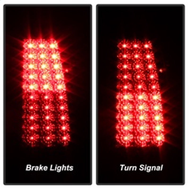 Xtune Chevy Silverado 1500/2500/3500 03-06 LED Tail Lights Red Clear ALT-ON-CS03-LED-RC - Mammoth Racing -