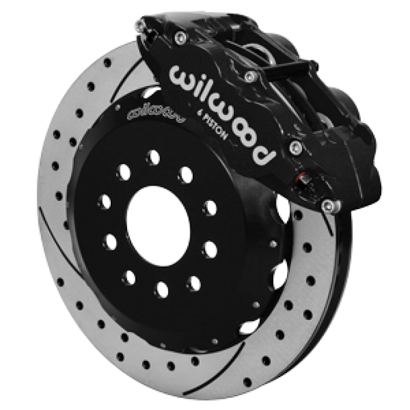 Wilwood 63-87 C10/c15 Superlite 6p Fnsl6r Brake Kit Drill/Slot DSE Spindle 13.06 Rotor - Black - My Store