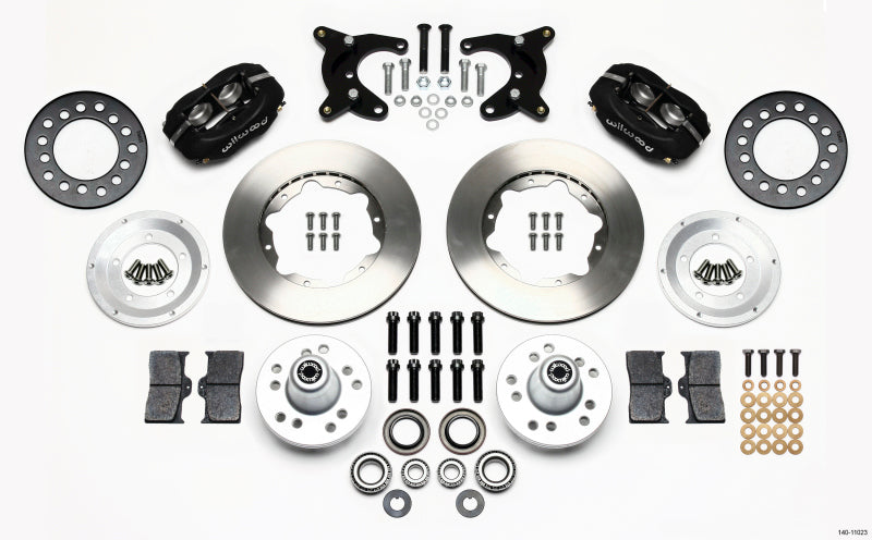 Wilwood Forged Dynalite Front Kit 11.00in 65-72 CDP A Body - 10in Drum - Mammoth Racing -