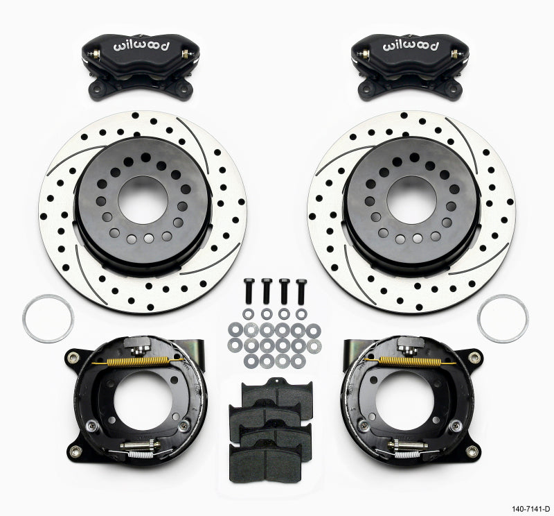 Wilwood Forged Dynalite P/S Park Brake Kit Drilled Chevy 12 Bolt w/ C-Clips - My Store