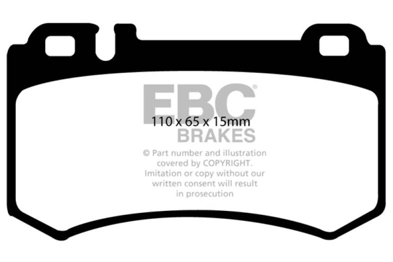 EBC 03-06 Mercedes-Benz CL55 AMG 5.4 Supercharged Redstuff Rear Brake Pads - My Store