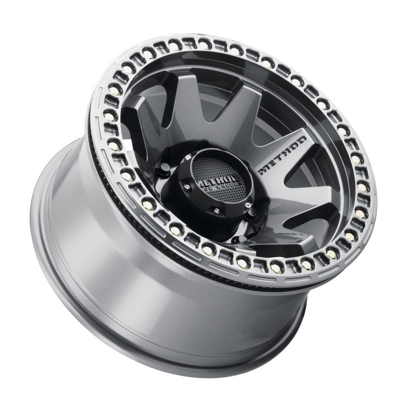 Method Mr108 17x9 -44mm Offset 8x6.5 130.81mm CB Gloss Titanium w/BH-H24125-38 Wheel - Mammoth Racing -