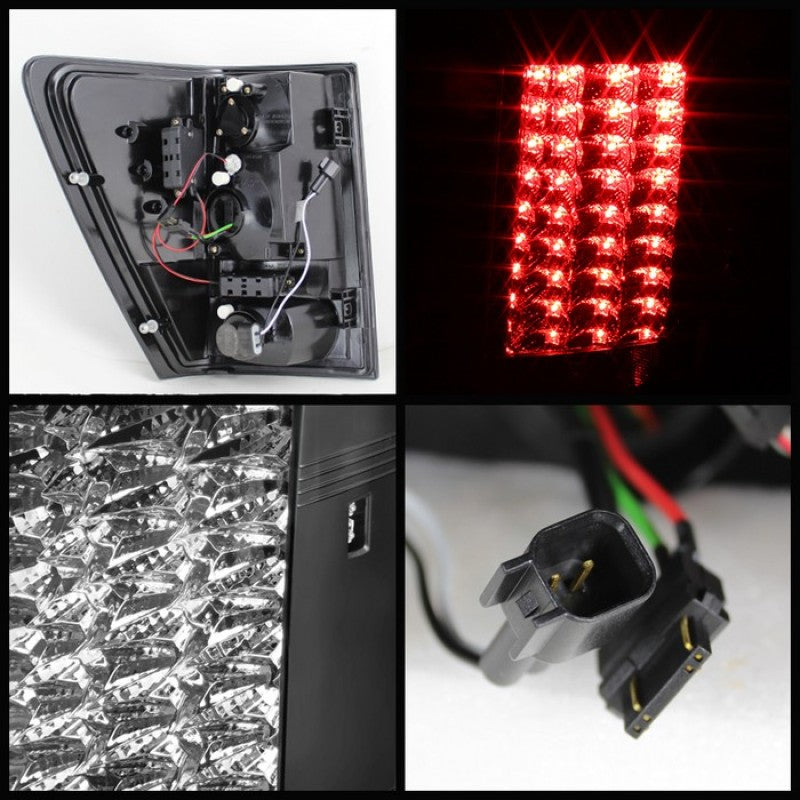 Spyder Jeep Grand Cherokee 07-10 LED Tail Lights Black ALT-YD-JGC07-LED-BK - Mammoth Racing -