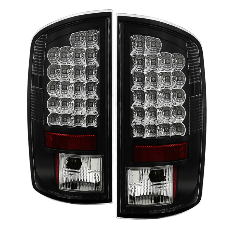 Spyder Dodge Ram 07-08 1500/Ram 07-09 2500/3500 LED Tail Lights Black ALT-YD-DRAM06-LED-BK - Mammoth Racing -