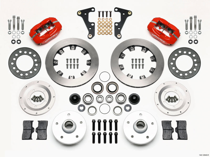 Wilwood Forged Dynalite Front Kit 11.75in Red 41-55 Cadillac - Mammoth Racing -