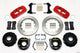 Wilwood Aero4 Rear P-Brake Kit 14.00in Red Small Ford 2.50in Offset - Mammoth Racing -